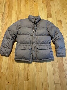 The North Face Gold and Light Purple Puffer Jacket - L